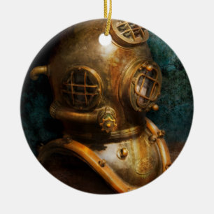 Steampunk - Duiken - De duikhelm Keramisch Ornament