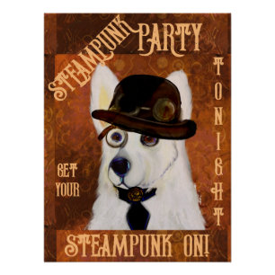 Steampunk Duitse Herder Perfect Poster