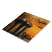 Steampunk - Dystopie - de buitenkant Tegeltje (Zijkant)