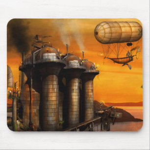 Steampunk - Dystopie - De buitenpost Muismat