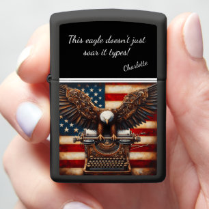 Steampunk Eagle met mechanische vleugels en typema