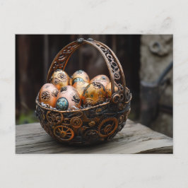 Steampunk Easter Greetings Feestdagenkaart