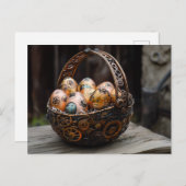 Steampunk Easter Greetings Feestdagenkaart (Voorkant / Achterkant)