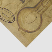 Steampunk Edison Light Bulb Patent Kantoor Tissuepapier (Detail)