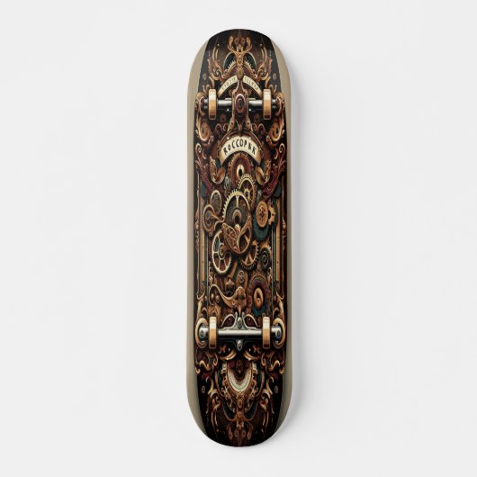 "Steampunk Elegance" Skateboard (Voorkant)