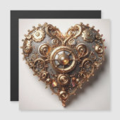 Steampunk Elegant Clockwork Gear Heart (Voorkant / Achterkant)