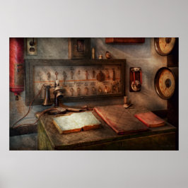 Steampunk - Elektrisch - Mijn 9 tot 5 baan Poster