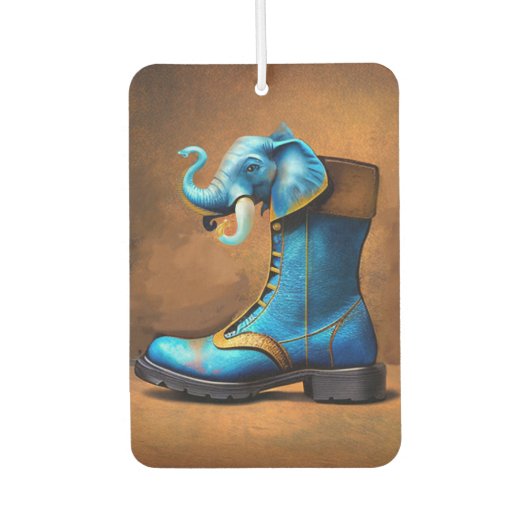 Steampunk Elephant Boot auto luchtverfrisser (Voorkant)