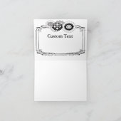 Steampunk embraye la note de Merci de thème (Intérieur)