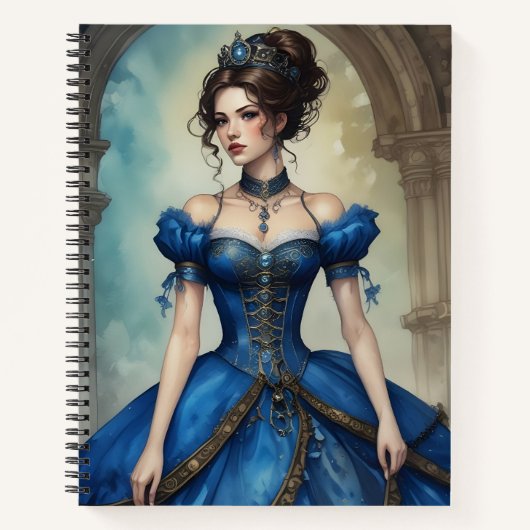 Steampunk en Azul Notitieboek (Voorkant)