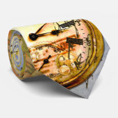 Steampunk en gele rozen stropdas (Opgerold)