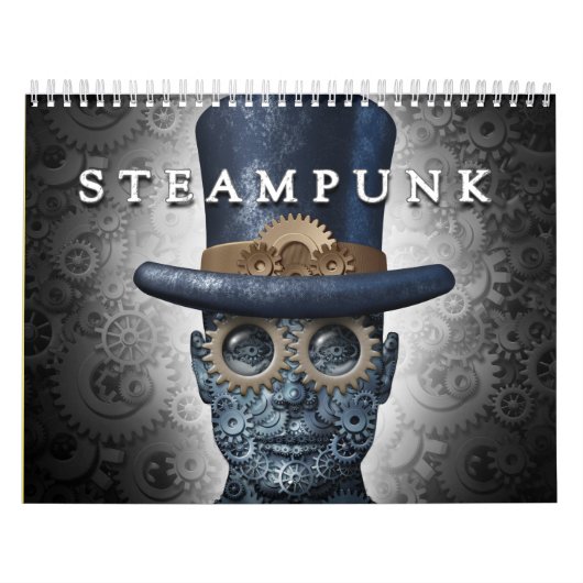 Steampunk en punk agenda met stoom kalender (Hoes)