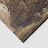 Steampunk Engine Fantasy Illustratie Tissuepapier (Detail)