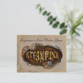 Steampunk Engineers Gears Carte postale (Debout devant)