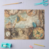 Steampunk Ephemera Klokkaart Gears Decoupage Tissuepapier (Craft)