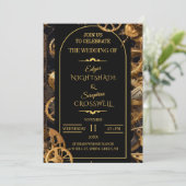 Steampunk Extravaganza  Clockwork Wedding I Kaart (Staand voorkant)