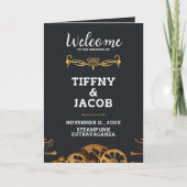 Steampunk Extravaganza Cogs Vintage Programme plat (Devant)