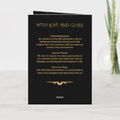 Steampunk Extravaganza Vintage Wedding Programme (Dos)