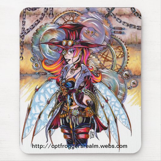 Steampunk Faerie Muismat (Voorkant)