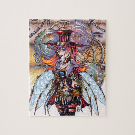 Steampunk Faerie Puzzle Legpuzzel (Verticaal)