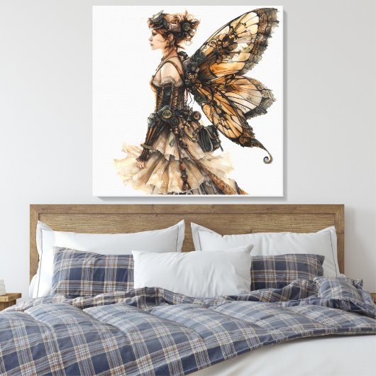 Steampunk Fairy Canvas Afdruk (Insitu (Slaapkamer))