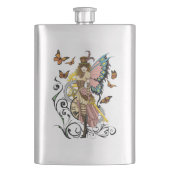 Steampunk Fairy Gele Klok Gears Flacon (Voorkant)