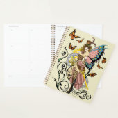 Steampunk Fairy Gele Klok Gears Planner (Display)