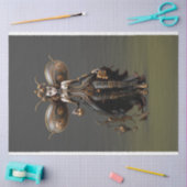 Steampunk Fairy Goud en Zwart Decoupage Tissuepapier (Craft)