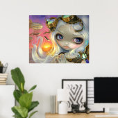 Steampunk Fairy Windswept ART PRINT (Thuiskantoor)