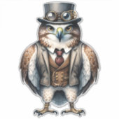 Steampunk Falcon Sticker (Voorkant)