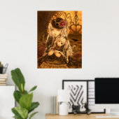 Steampunk Fantasy Art Poster (Thuiskantoor)
