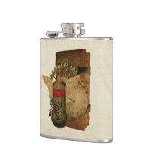 Steampunk Fantasy Collage Fles Heupfles (Links)