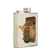 Steampunk Fantasy Collage Fles Heupfles (Rechts)