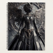 Steampunk Fantasy Duisternis Demon Mode  Planner (Voorkant)