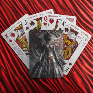 Steampunk Fantasy Duisternis Demon Mode  Pokerkaarten