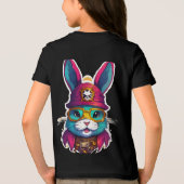 Steampunk Feline Captain Tri-Blend Shirt (Achterkant)