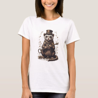 Steampunk Ferret T-shirt ontwerp