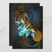 Steampunk Firefly Bedankkaart (Voorkant / Achterkant)