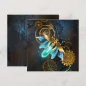 Steampunk Firefly Bedankkaart (Voorkant / Achterkant)