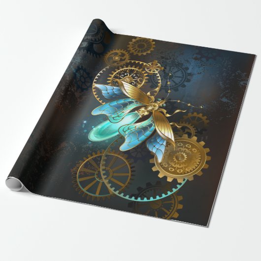 Steampunk Firefly Cadeaupapier (Uitgerold)