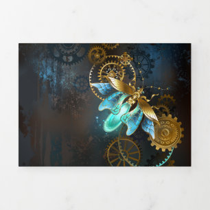 Steampunk Firefly Drieluik Kaart