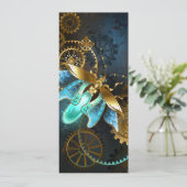 Steampunk Firefly Feestdagenkaart (Staand voorkant)