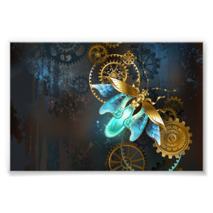 Steampunk Firefly Foto Afdruk