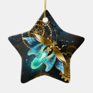 Steampunk Firefly Keramisch Ornament