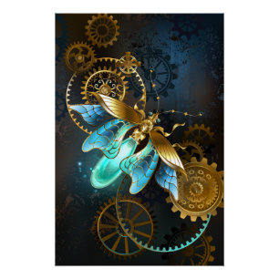 Steampunk Firefly Perfect Poster