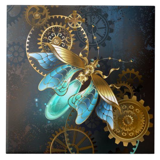 Steampunk Firefly Tegeltje (Voorkant)