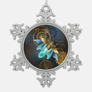 Steampunk Firefly Tin Sneeuwvlok Ornament