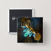 Steampunk Firefly Vierkante Button 5,1 Cm (Voorkant /achterkant)