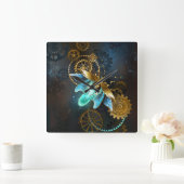 Steampunk Firefly Vierkante Klok (Huis)