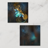 Steampunk Firefly Vierkante Visitekaartje (Voorkant / Achterkant)